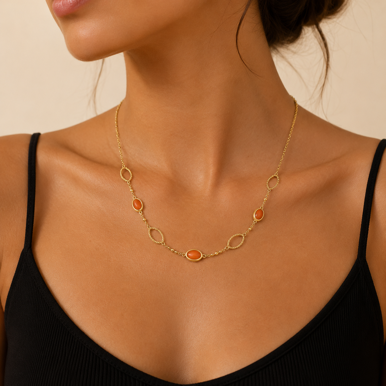 Collier Corail de Sicile