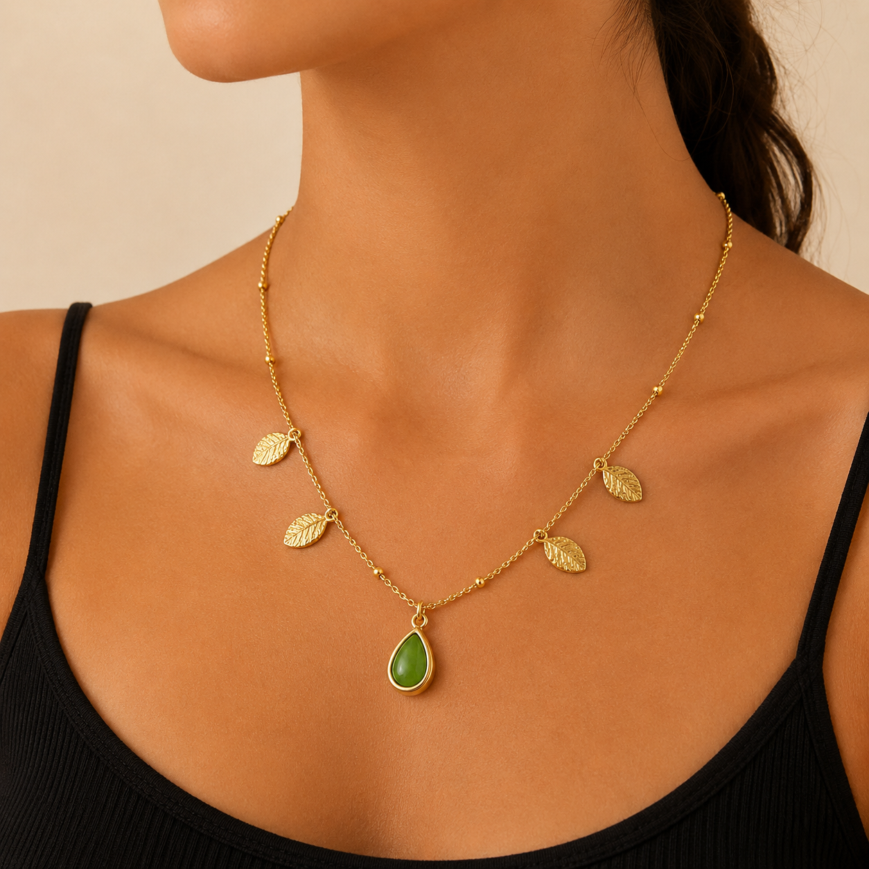 Collier Feuilles d'Or