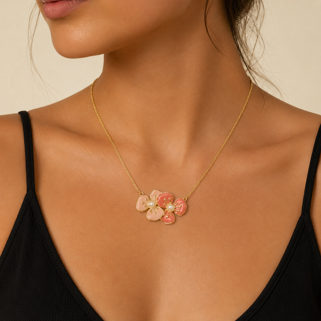 Collier Fleurs de Sakura