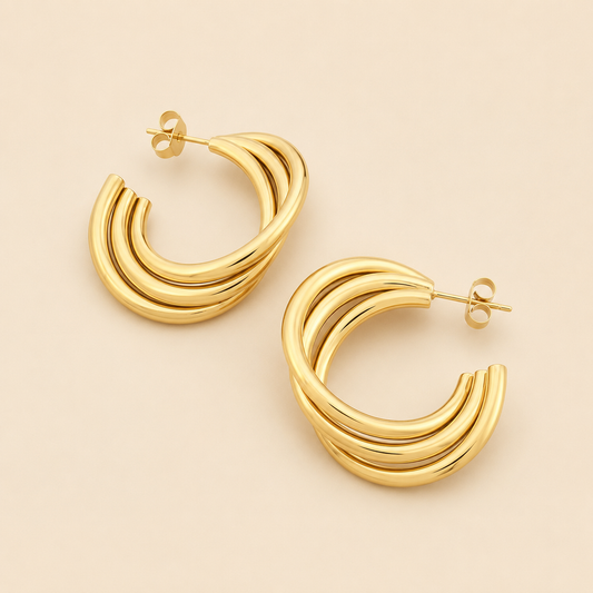 Boucles d'oreilles Spirale de Florence