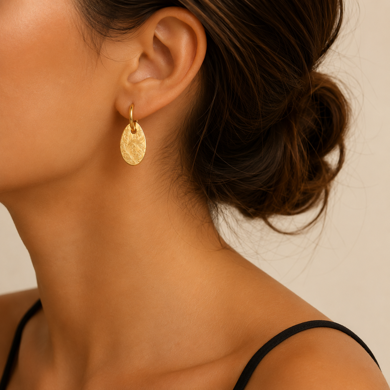 Boucles d'oreilles Médaille de Provence