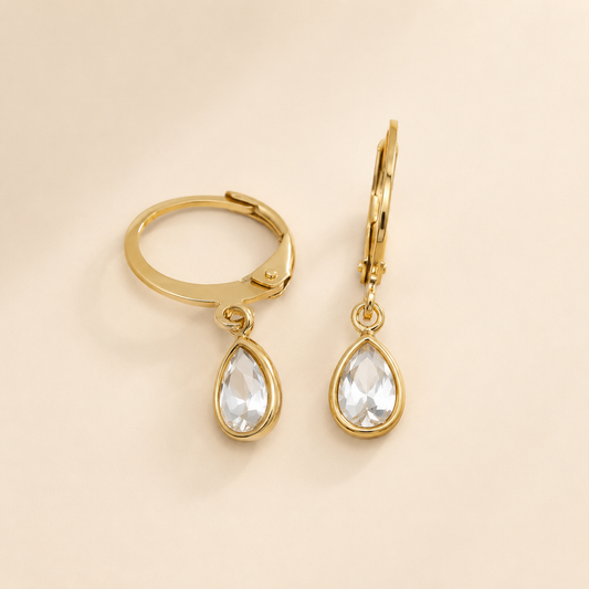 Boucles d'oreilles Larme de Cristal