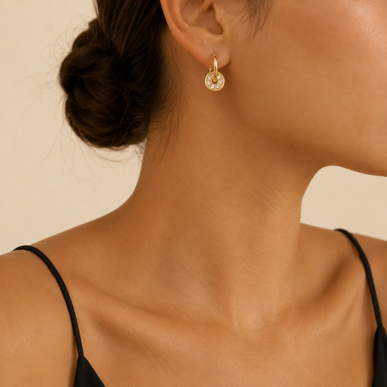 Boucles d'oreilles Médaillon de Capri