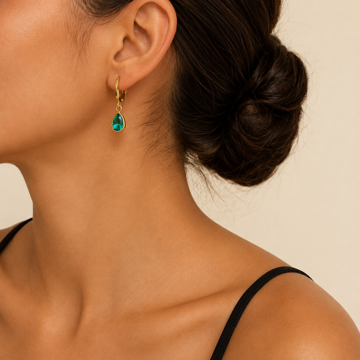 Boucles d'oreilles Emeraude de Marrakech