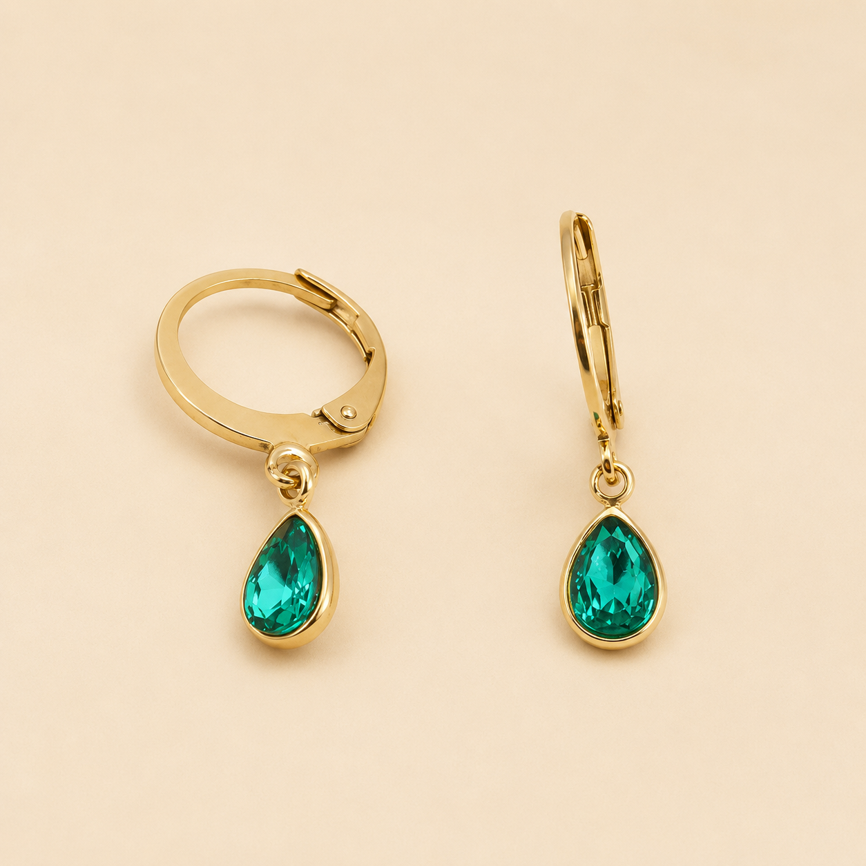 Boucles d'oreilles Emeraude de Marrakech