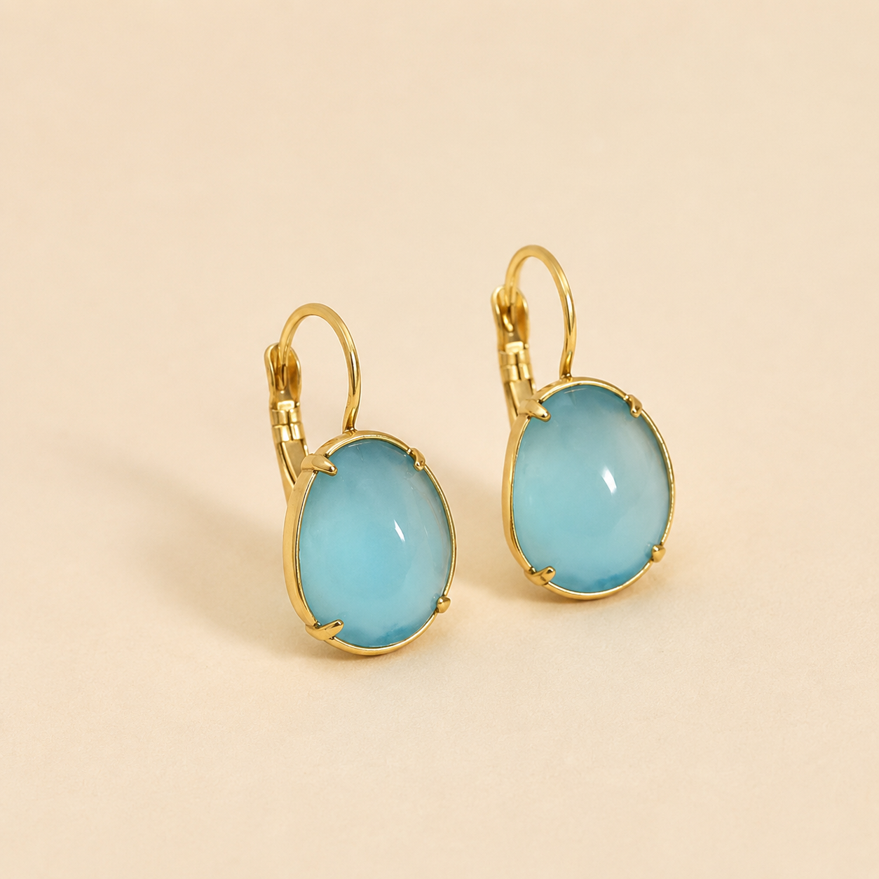 Boucles d'oreilles Lagon de Santorin