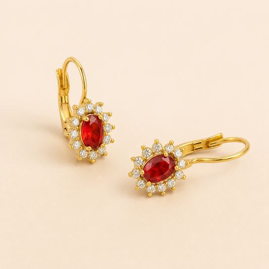 Boucles d'oreilles Rubis de Séville