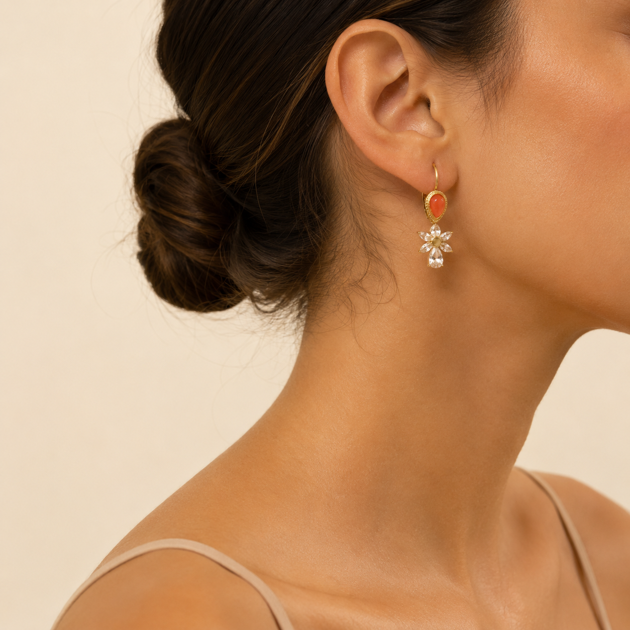 Boucles d'oreilles Fleur de Cordoue
