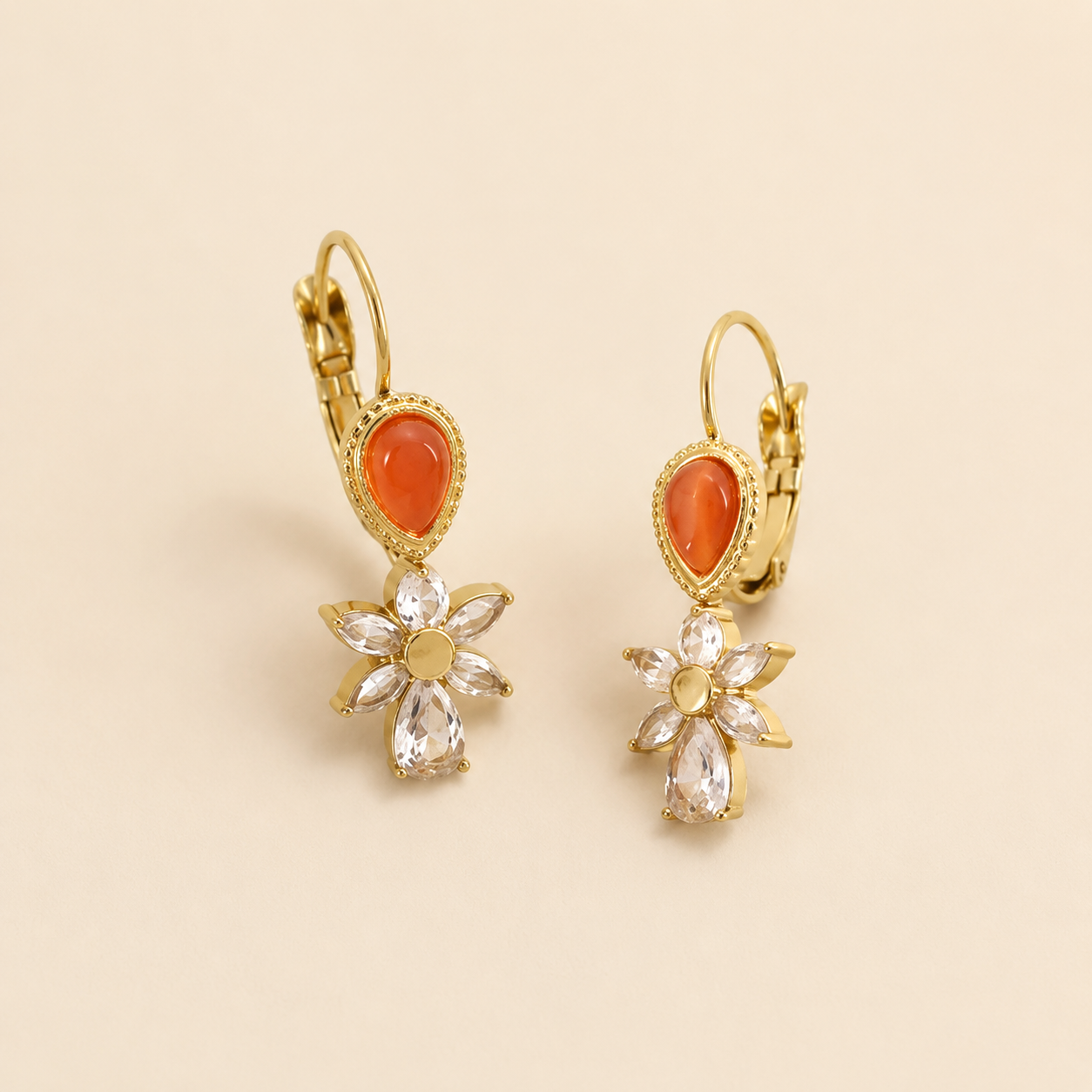 Boucles d'oreilles Fleur de Cordoue