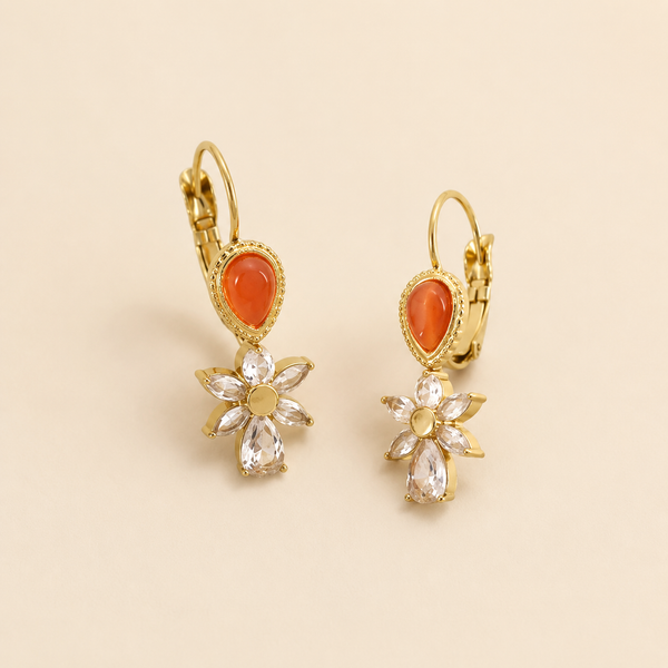 Boucles d'oreilles Fleur de Cordoue