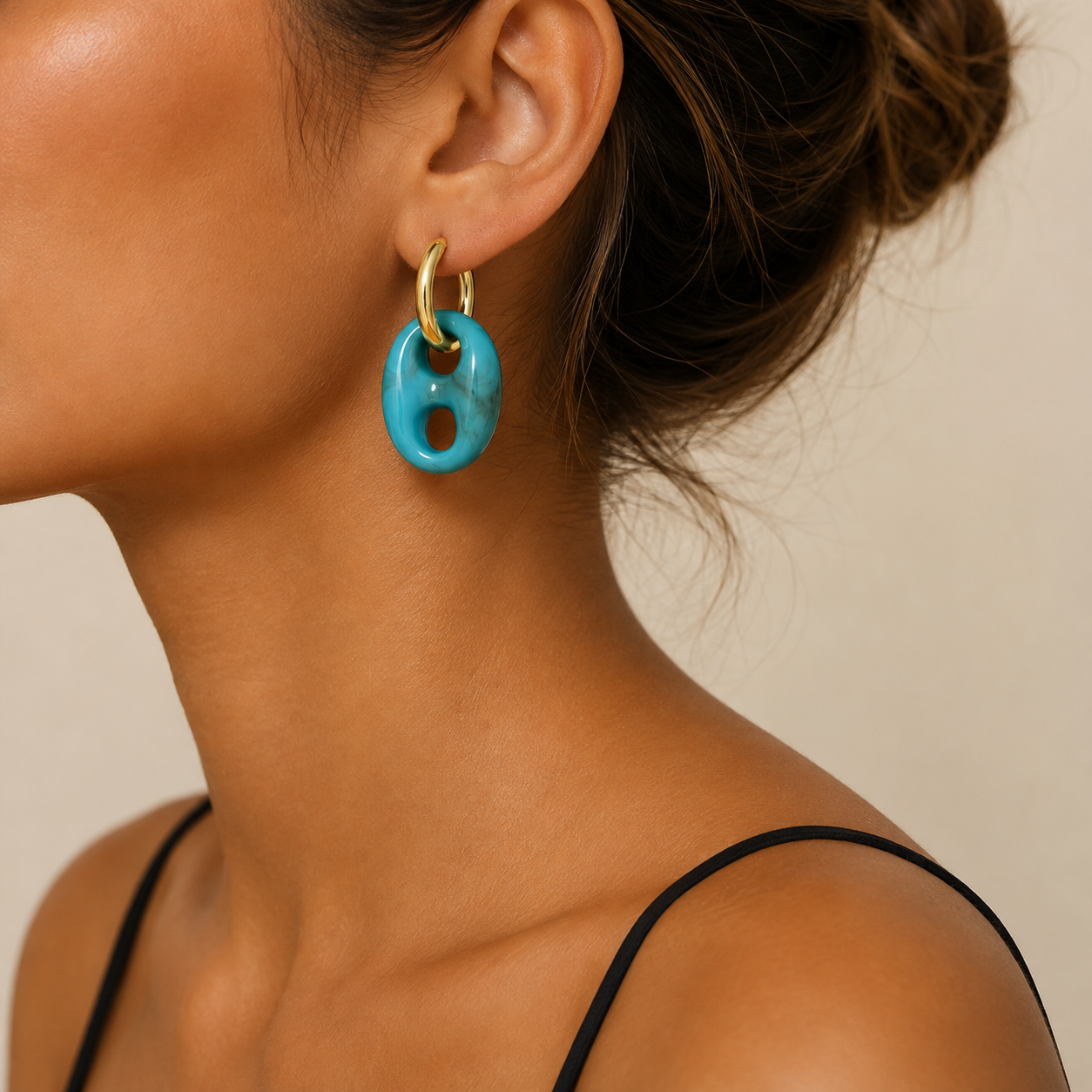 Boucles d'Oreilles Galet