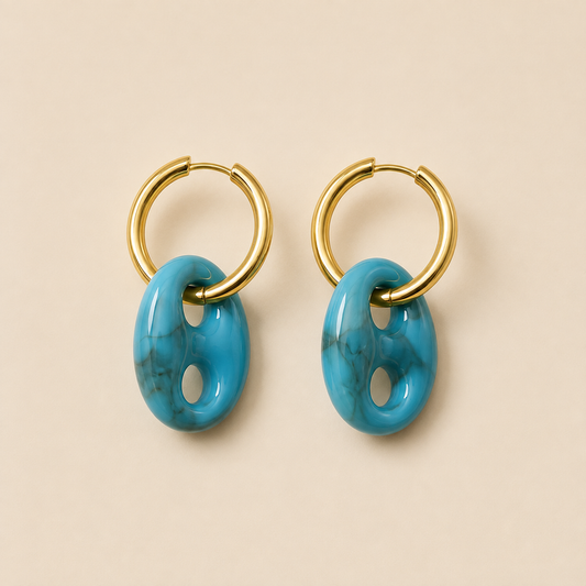 Boucles d'Oreilles Galet