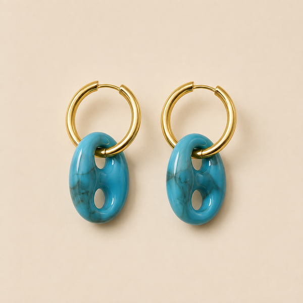 Boucles d'Oreilles Galet