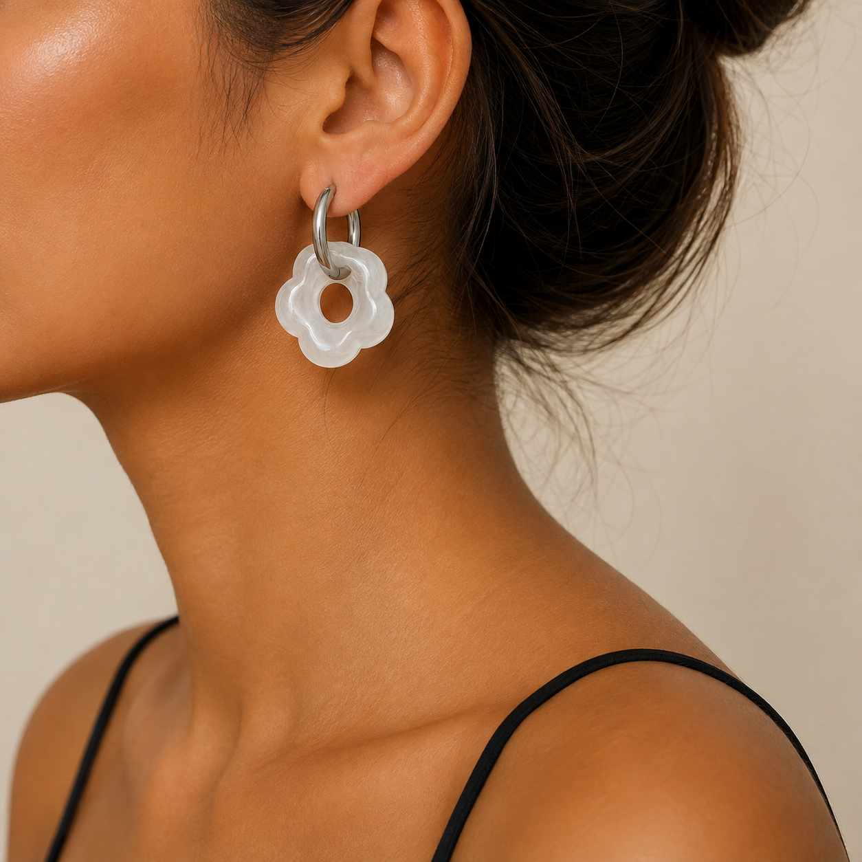 Boucles d'Oreilles Fleur Ajourée