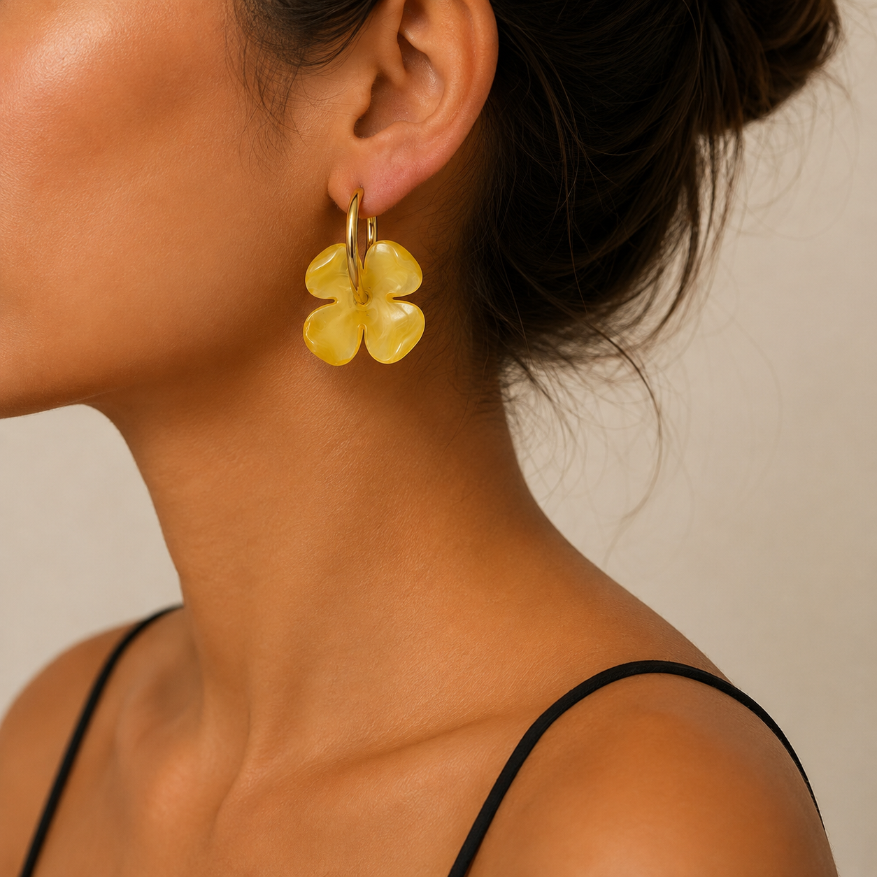 Boucles d'Oreilles Fleur Pleine