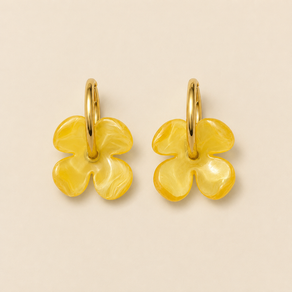 Boucles d'Oreilles Fleur Pleine