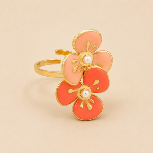Bague Fleur Duo