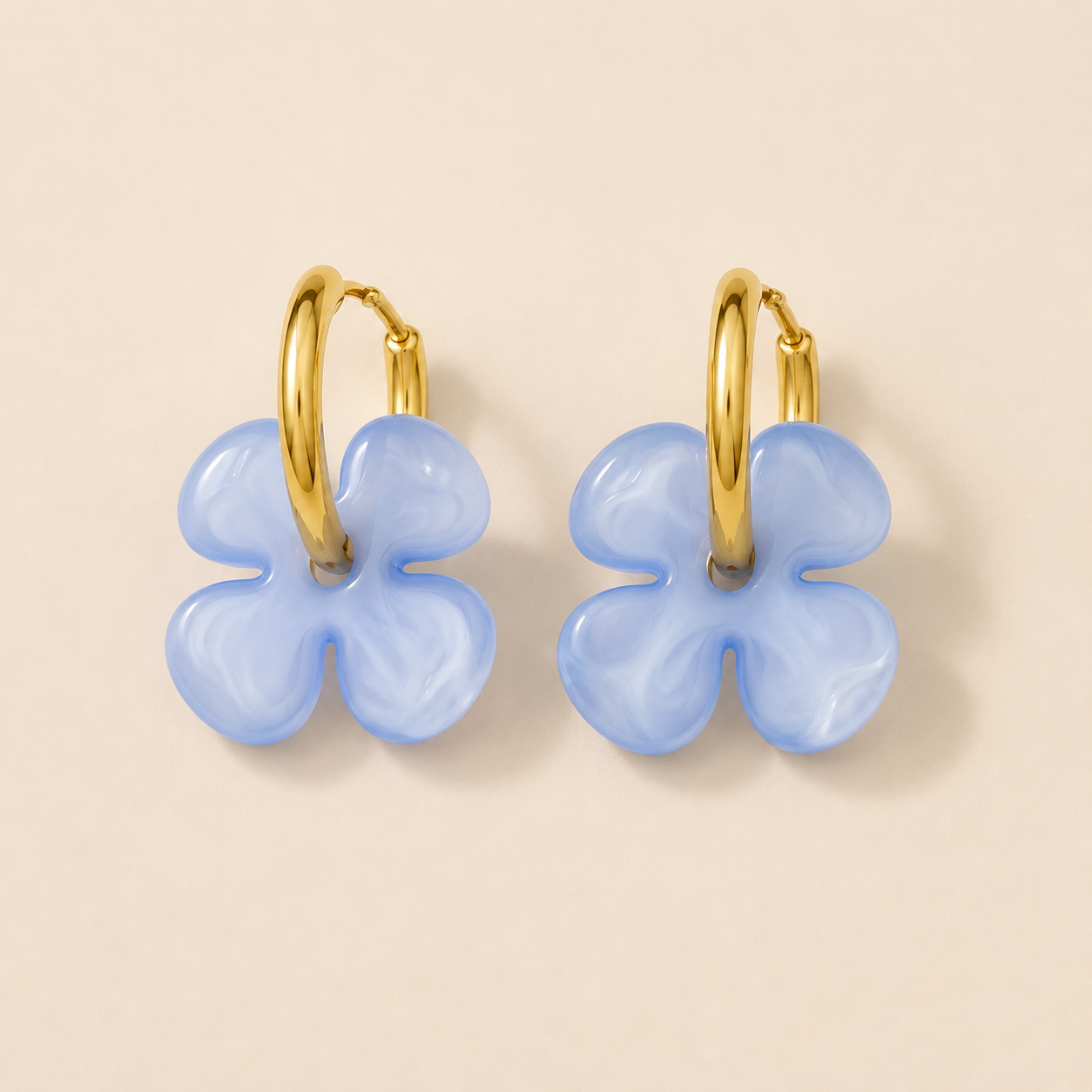 Boucles d'Oreilles Fleur Pleine