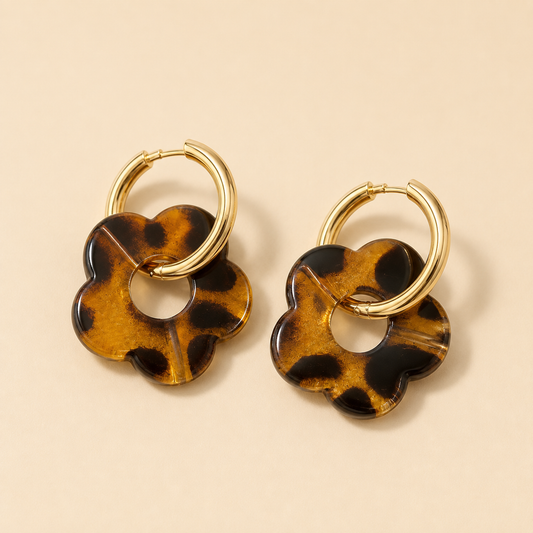 Boucles d'Oreilles Fleur Ajourée