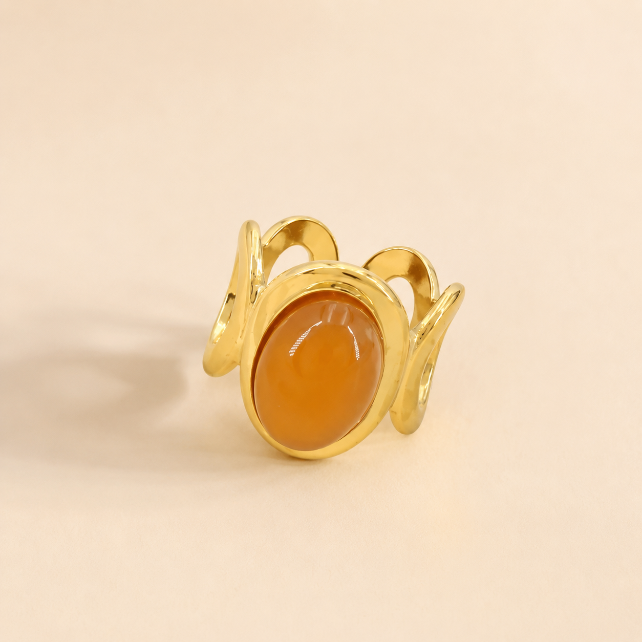 Bague Cabochon Ondulee
