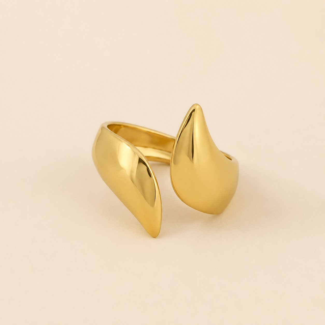 Bague Petale Asymetrique