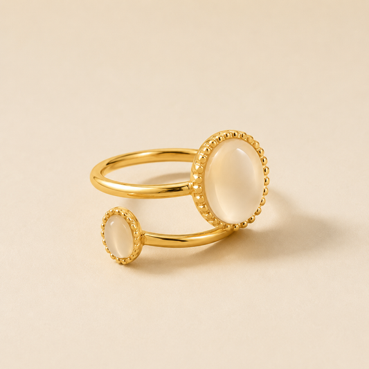 Bague Cabochon Nacre