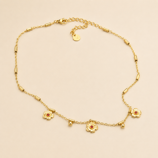 Collier Cerisier en Fleurs