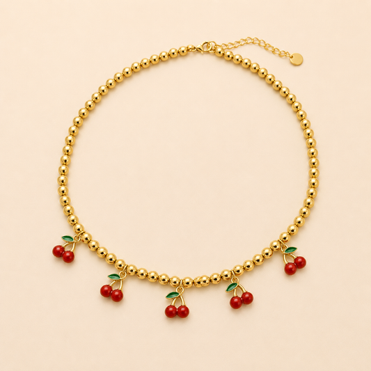 Collier Guirlande de Cerises