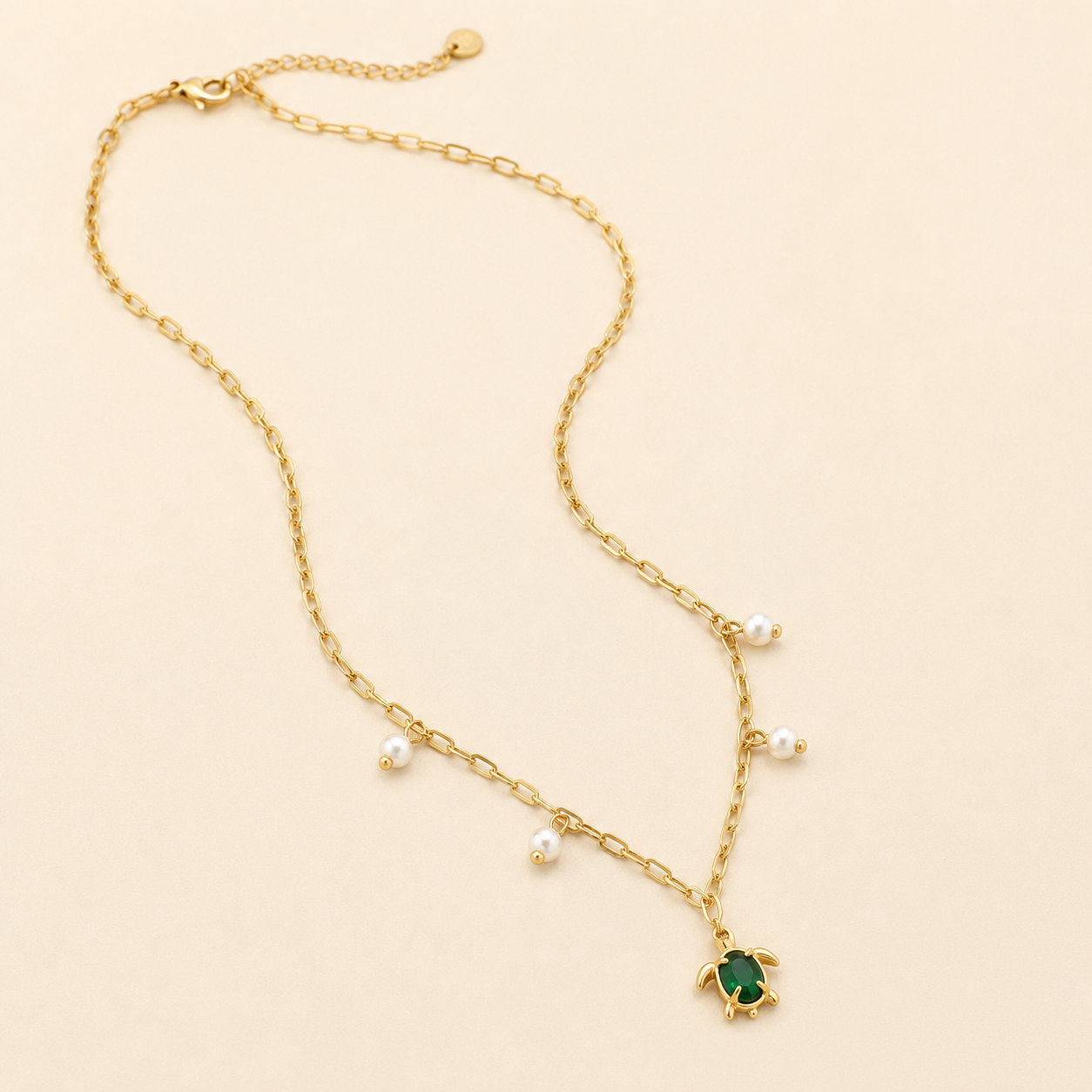 Collier Tortue & Perles
