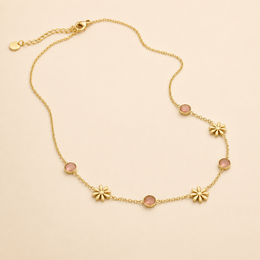 Collier Fleurs & Rosée