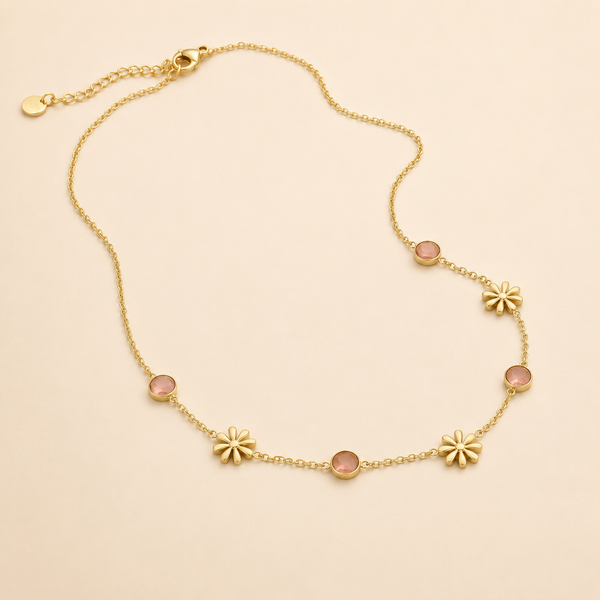 Collier Fleurs & Rosée