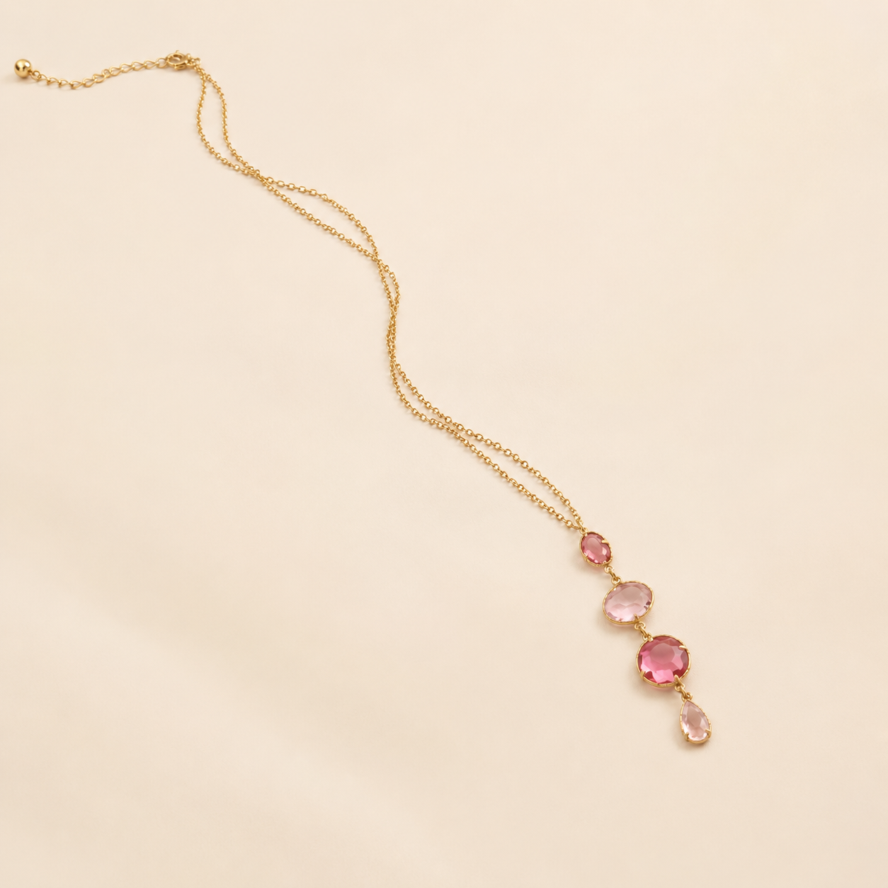 Collier Cascade Rose